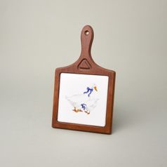 Board decorative SQUARE 13,5 x 23 cm, Goose decor