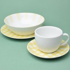 Breakfast set 4 pcs., yellow, G. Benedikt 1882