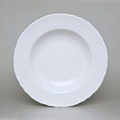 Vicomte white: Plate deep 23 cm, Thun 1794 Carlsbad porcelain
