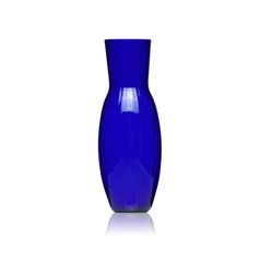 Crystal Carafe / Vase 1350 ml, Dark Blue - Tethys, Glassworks Kvetna 1794