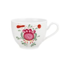 Cup coffee 250 ml, Amina ostfriesenrose, Tettau porcelain