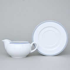 Undersaucer for sauceboat 17 cm, Thun 1794, karlovarský porcelán, OPÁL 80136