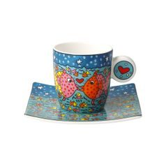 Demitasse Family of Fish 100ml, fine bone china, J. Rizzi, Goebel