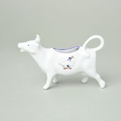 Mlékovka kravička 50 ml, dekor husy, Leander 1907