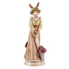Figurine Mrs. Rabbit 18.5 / 16.5 / 50cm, stoneware, Goebel