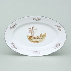 Rose 81048: Dish oval 32 cm, Thun 1794, karlovarský porcelán