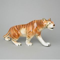 Tygr, Luxor, 40 x 19,5 x 10 cm, Porcelánové figurky Duchcov