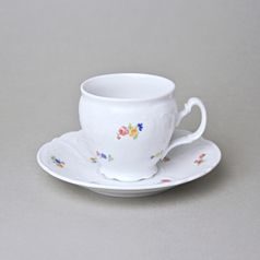 Cup and Saucer 220 ml / 16 cm, Thun 1794 Carlsbad Porcelain, BERNADOTTE hazenka