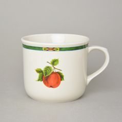 Hrnek Vařák 650 ml, slonová kost s dekorací ovoce, Český porcelán a.s.