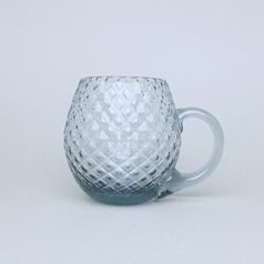 Pivní půllitr - Káro (Světlý kouř), 500 ml, Floriánova huť