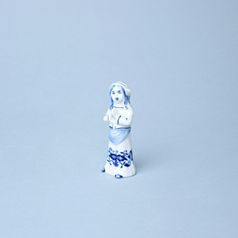 Děvče, Porcelánová figurka 9,5 cm, Cibulák, originální z Dubí