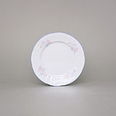 Dessert plate 17 cm, Thun 1794 Carlsbad porcelain, BERNADOTTE blue-pink flowers