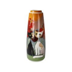 Vase R. Wachtmeister - Lestate in giardino, 10,5 / 10,5 / 26,5 cm, Porcelain, Cats Goebel