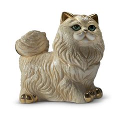 De Rosa - Angora Cat, ceramic figure, De Rosa Montevideo