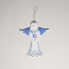 Christmas decoration - Angel 10 cm, Original Blue Onion Pattern