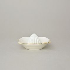 Lemon squeezer, Thun 1794, karlovarský porcelán, BERNADOTTE ivory + gold