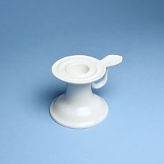 Svícen 1991 s ouškem 6,5 cm, Bílý porcelán, Český porcelán a.s.