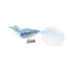 Christmas decoration bird, 10 cm, white, Czech decorations MIJA