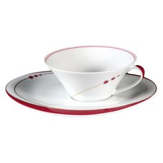 Cup 210 ml + saucer 19 cm, Mirage 22539, Seltmann porcelain