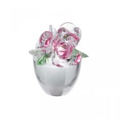 Wildflowers (rosa) 25 x 24 mm, Crystal Gifts and Decoration PRECIOSA