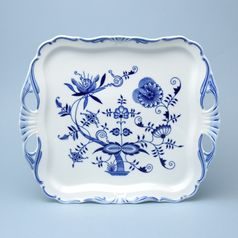Platter Aida 34 x 29 cm with handles, Original Blue Onion pattern