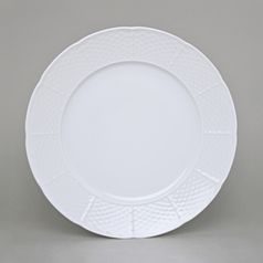 Plate flat 26 cm, Thun 1794 Carlsbad porcelain, Natalie white