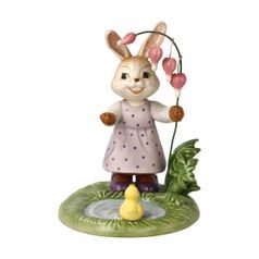 Rabbit figurine with a pond 10 / 10.5 / 13cm, stoneware, Goebel