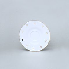 Podšálek 12 cm na espresso, Verona zlatá Valbella, G. Benedikt