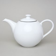 Olga: Čajová konev Sonne 1,8 l s černou linkou, Český porcelán a.s.