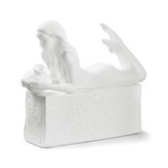 Figurine Zodiac Aquarius, female, 20,4 / 6,8 / 18 cm, high quality biscuit porcelaine, Ch. Marott, Goebel