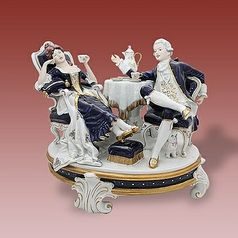 Snack 38 x 31,5 x 32 cm, Isis, Porcelain Figures Duchcov