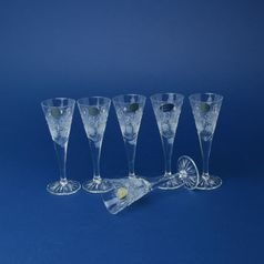 Sada 6 likérek na nožce, brus 500pk, Bohemia Crystal