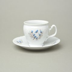 Šálek 220 ml + podšálek 15,5 cm, Thun 1794, karlovarský porcelán, BERNADOTTE motýli