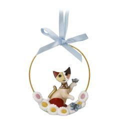 Hanging ornament Giocherellona 7.5 / 2 / 8.5cm, biscuit china, Cats Goebel R. Wachtmeister