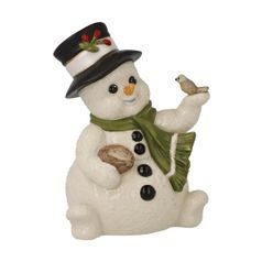 Snowman figurine A Cozy Place 8 / 7 / 11cm, stoneware, Goebel