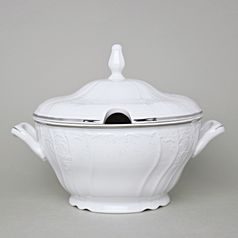 Mísa polévková 2,5 l, Thun 1794, karlovarský porcelán, BERNADOTTE mráz platinová linka