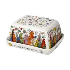 Butter dish My New York City 14 / 11,5 / 6cm, fine bone china, J. Rizzi, Goebel