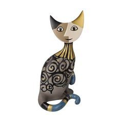 Cat Alessio 18.5 / 15 / 30cm, biscuit china, Cats Goebel R. Wachtmeister