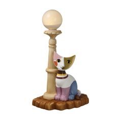 Figurine R. Wachtmeister - Cat Chiaro di Luna, 8,5 / 10,5 / 18,5 cm, Porcelain, Cats Goebel