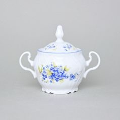 Cukřenka 0,3 l, Thun 1794, karlovarský porcelán, BERNADOTTE pomněnka