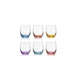 Club Spectrum 300 ml Rainbow - colur set, whisky glass, 6 pcs., Crystalex