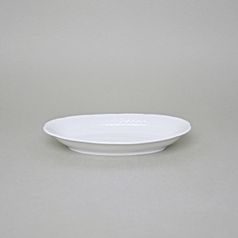 Oval side dish 21 cm, Thun 1794 Carlsbad porcelain, Natalie white