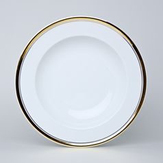 511: Deep Plate 22,5 cm, Sabina, Golden Line, Leander Loučky