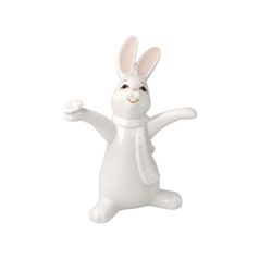 Figurka bílého zajíčka Šťastný den 11,5 / 8 / 14 cm, porcelán, Goebel