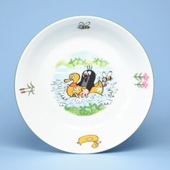 Talíř hluboký (miska) 19 cm s Krtečkem, kačenka, Thun 1794, karlovarský porcelán, Dětské soupravy a hrnky s Krtečkem