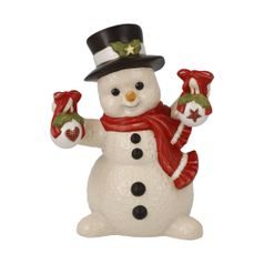 Snowman figurine Looks Like Christmas 7 / 9.5 / 12cm, stoneware, Goebel