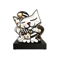 Figurka Golden Cat, 25 / 21 / 31 cm, porcelán, R. Britto, Goebel