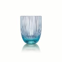 Křišťálové sklenice tumbler 200 ml, 6 ks set, Aquamarin - Sponde, Sklárna Květná 1794