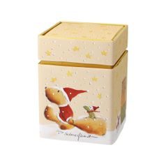 Tea box Wintertime friend 7,5 / 7,5 / 11, metal, Peter Schnellhardt, Goebel