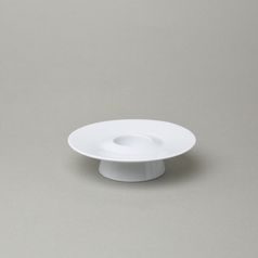 Bohemia White, Kalíšek na vejce na nožce 13 cm hotelový, design Pelcl, Český porcelán